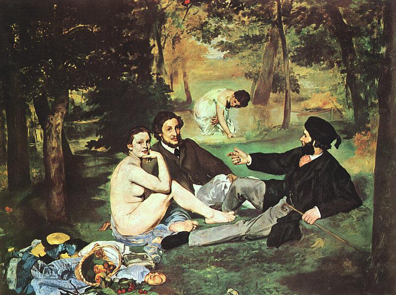 Edouard Manet Luncheon on the Grass Norge oil painting art